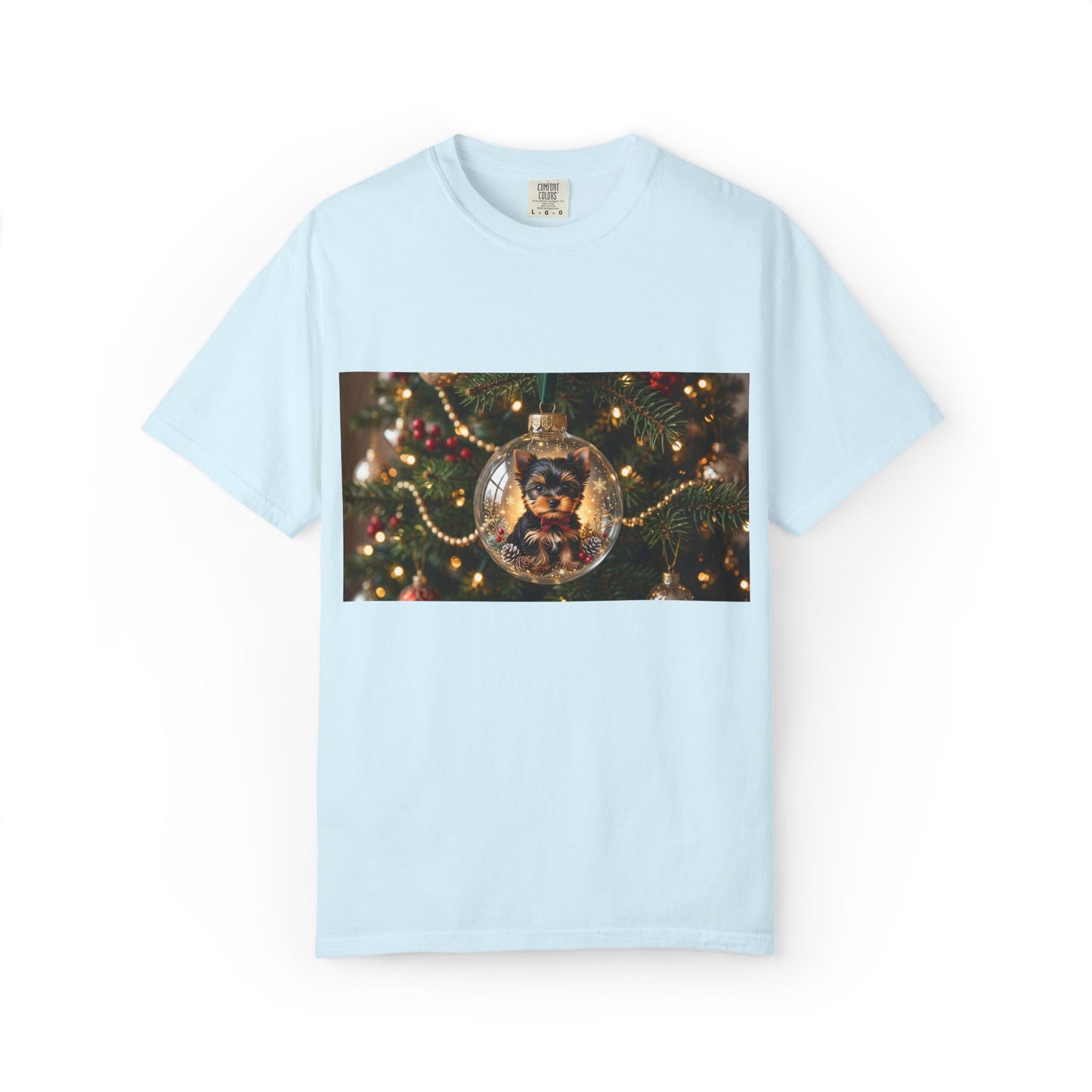 Christmas Tree Ornament Photo T-Shirt — Holiday Lights & Bauble Graphic Tee