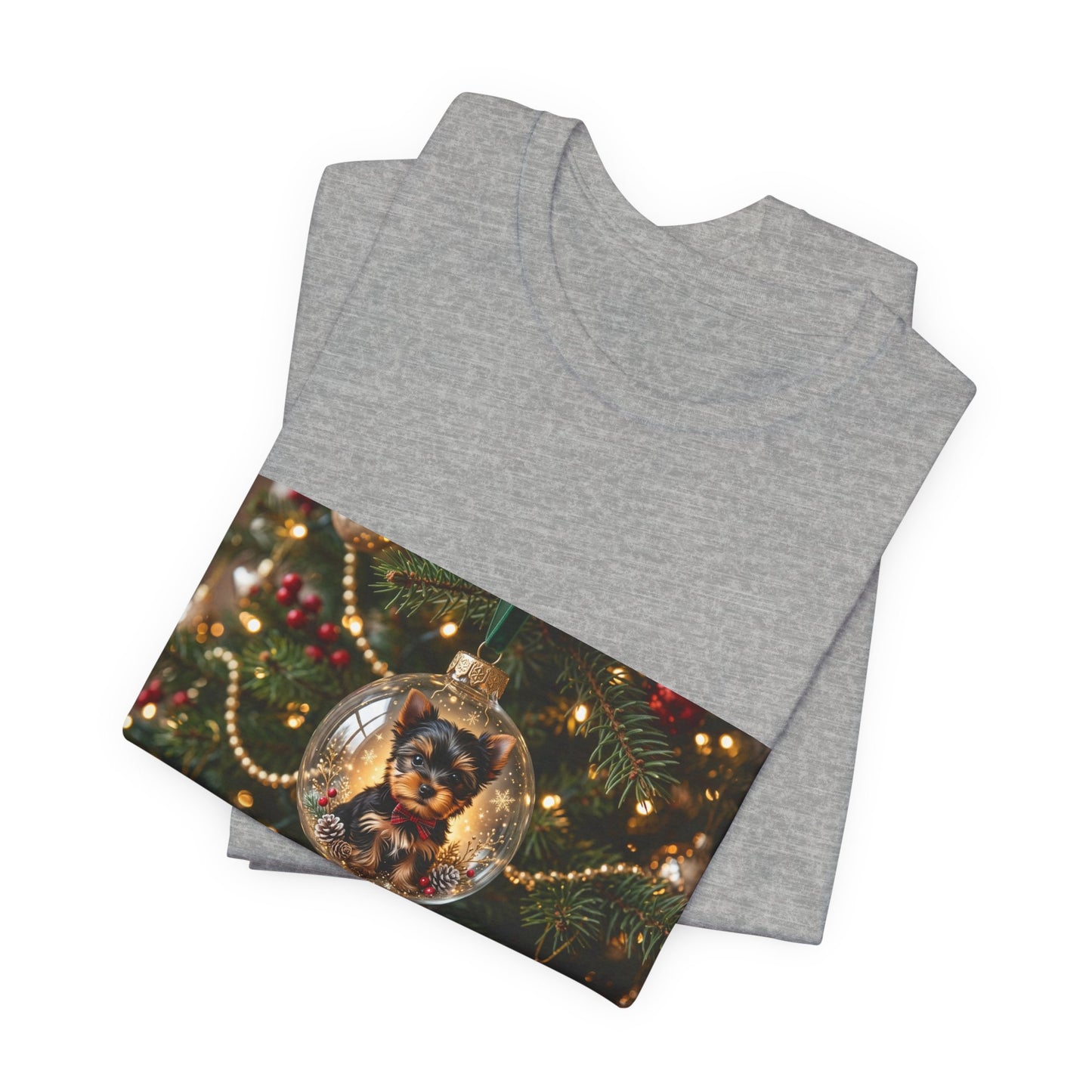 Copy of Christmas Ornament Cat T‑Shirt — Festive Holiday Cat in Glass Bauble Tee