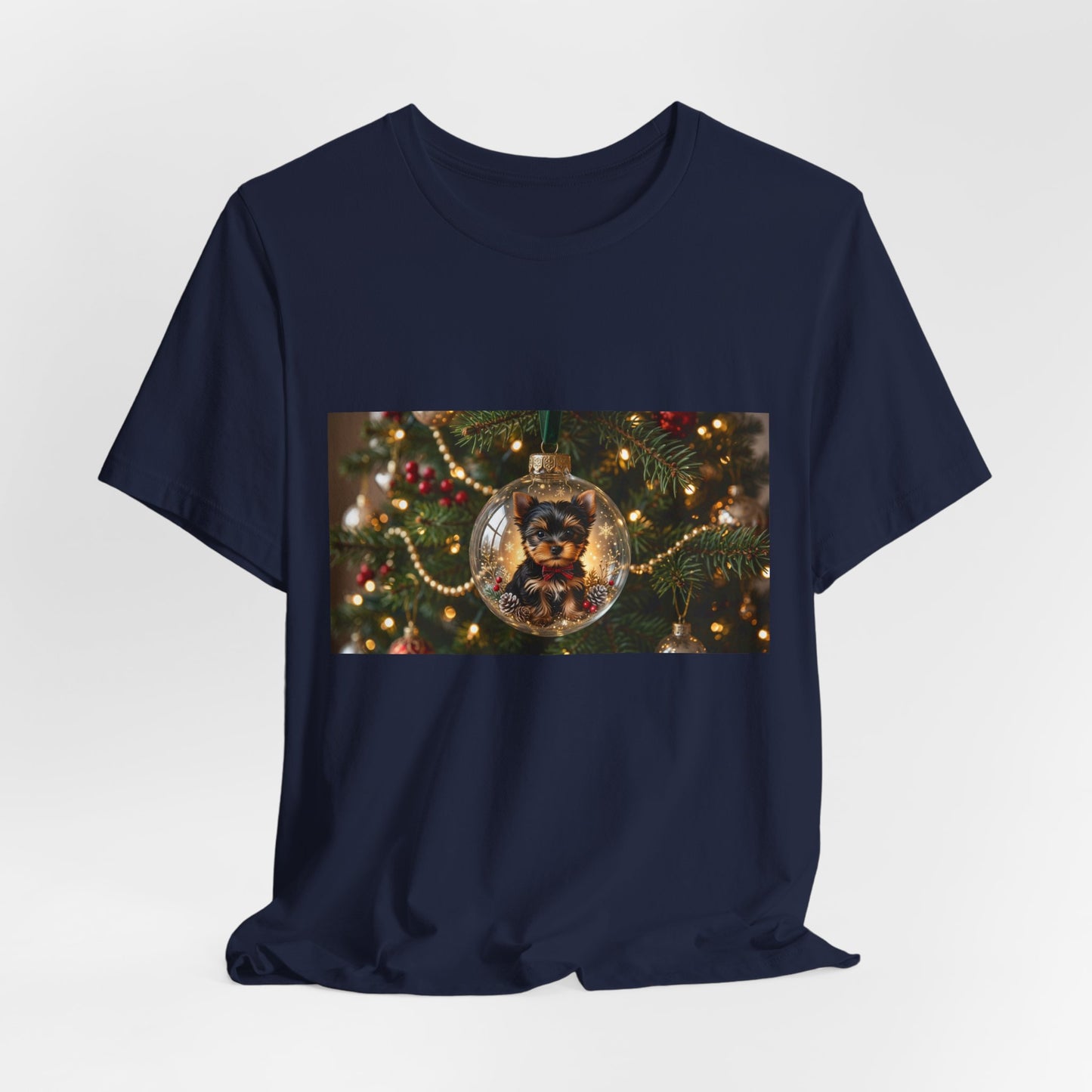 Christmas Ornament Cat T‑Shirt — Festive Holiday Cat in Glass Bauble Tee