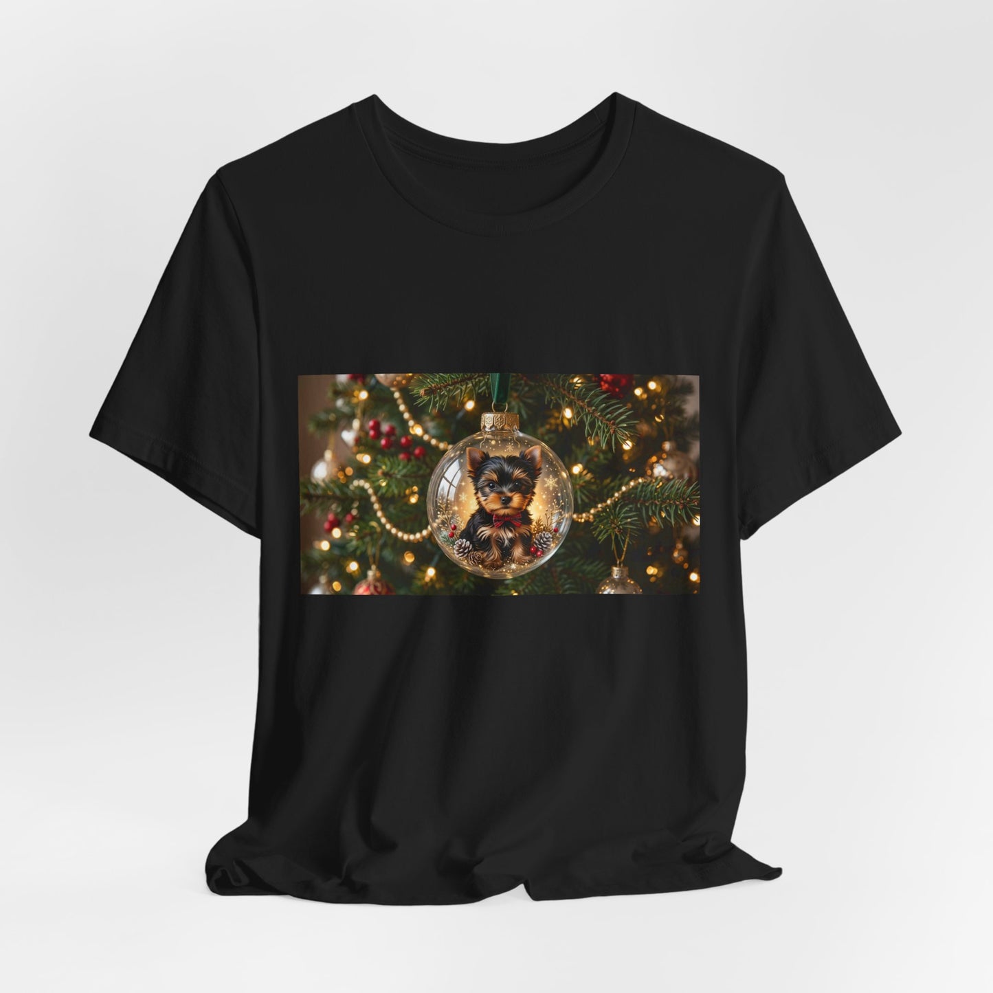Christmas Ornament Cat T‑Shirt — Festive Holiday Cat in Glass Bauble Tee