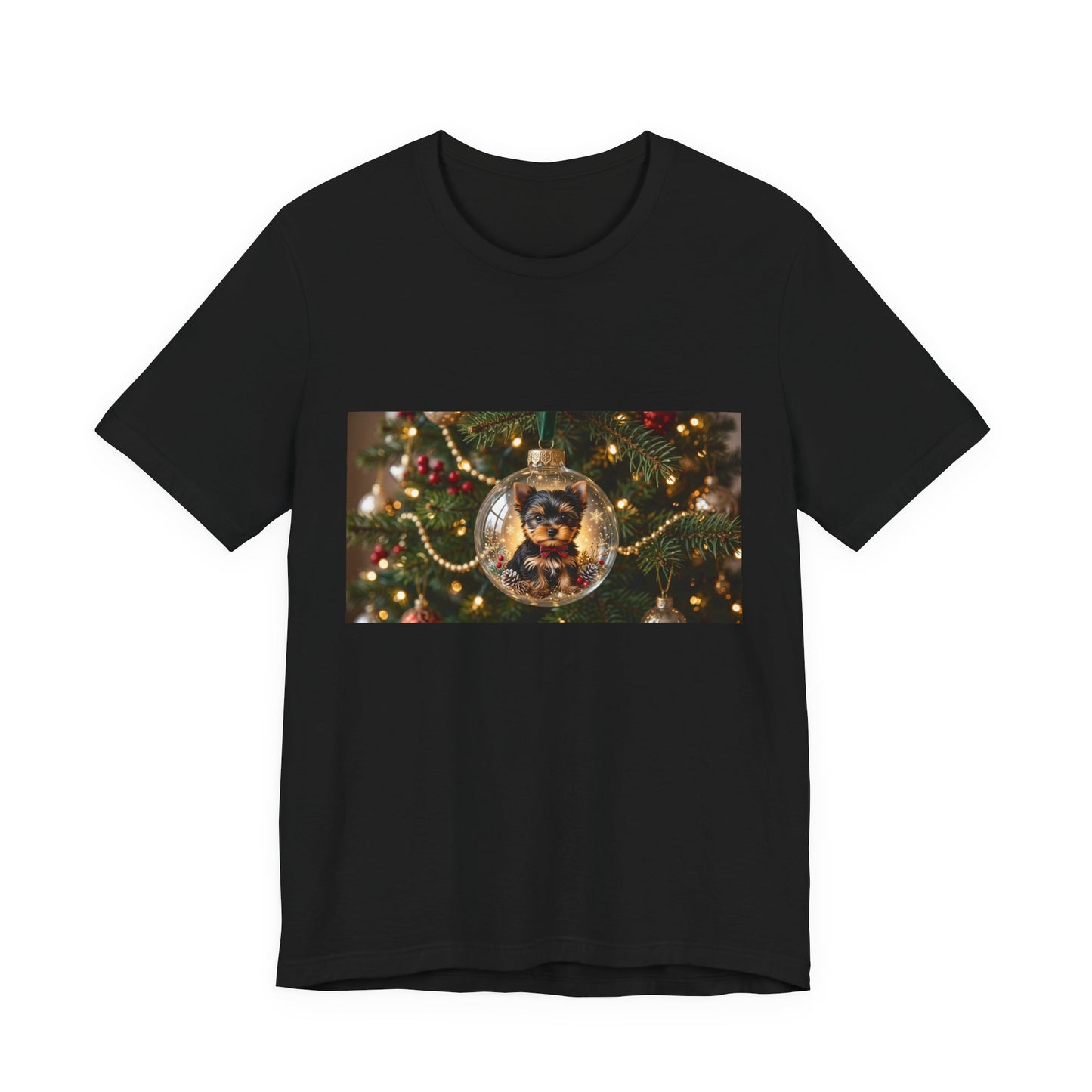 Christmas Ornament Cat T‑Shirt — Festive Holiday Cat in Glass Bauble Tee