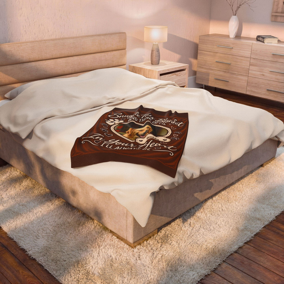 Personalized Pet Memorial Blanket | Custom Photo & Name