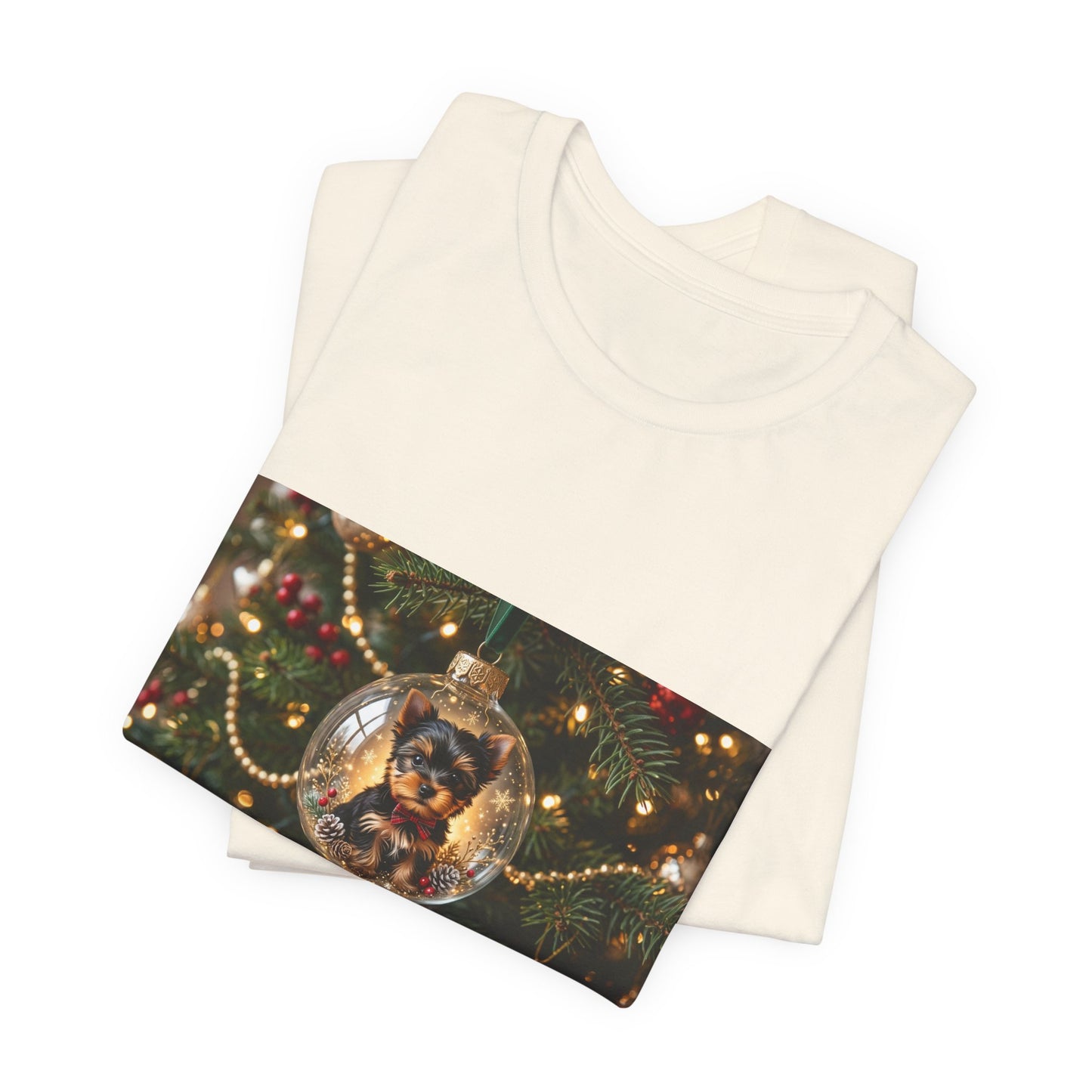 Christmas Ornament Cat T‑Shirt — Festive Holiday Cat in Glass Bauble Tee