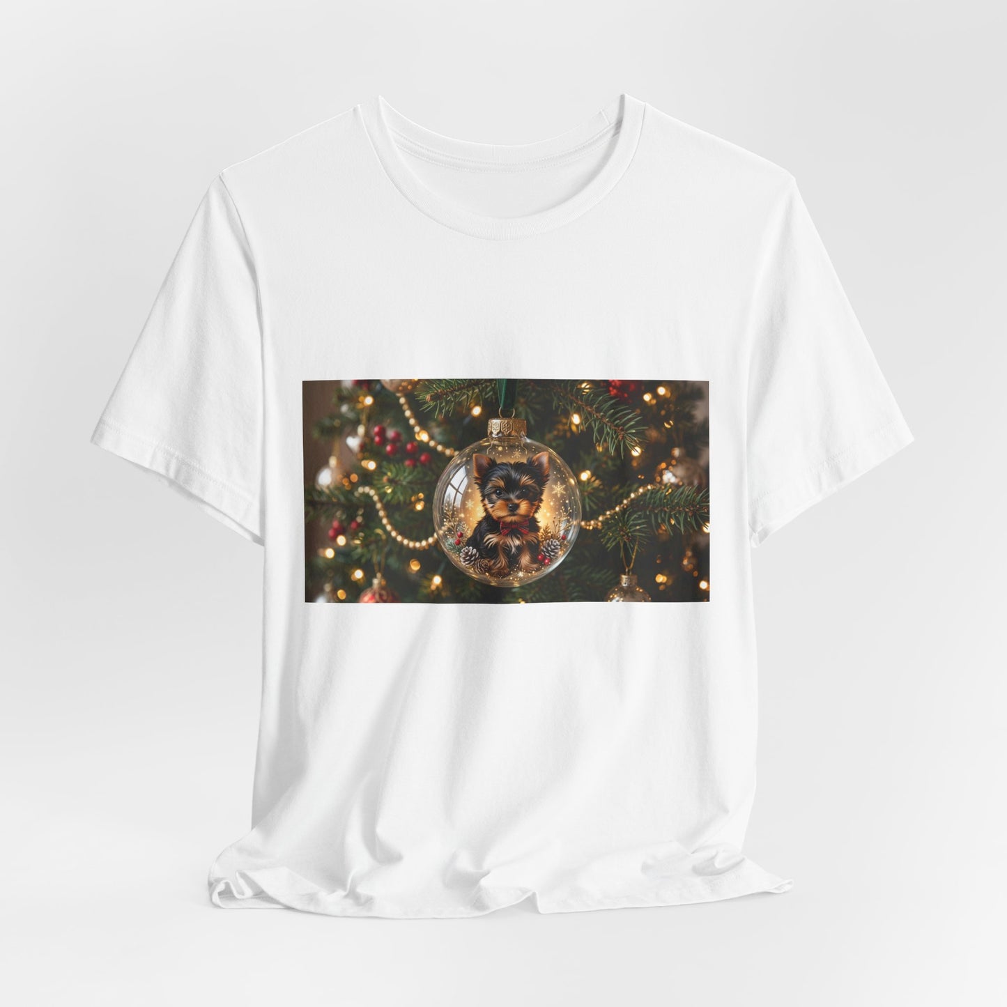 Christmas Ornament Cat T‑Shirt — Festive Holiday Cat in Glass Bauble Tee