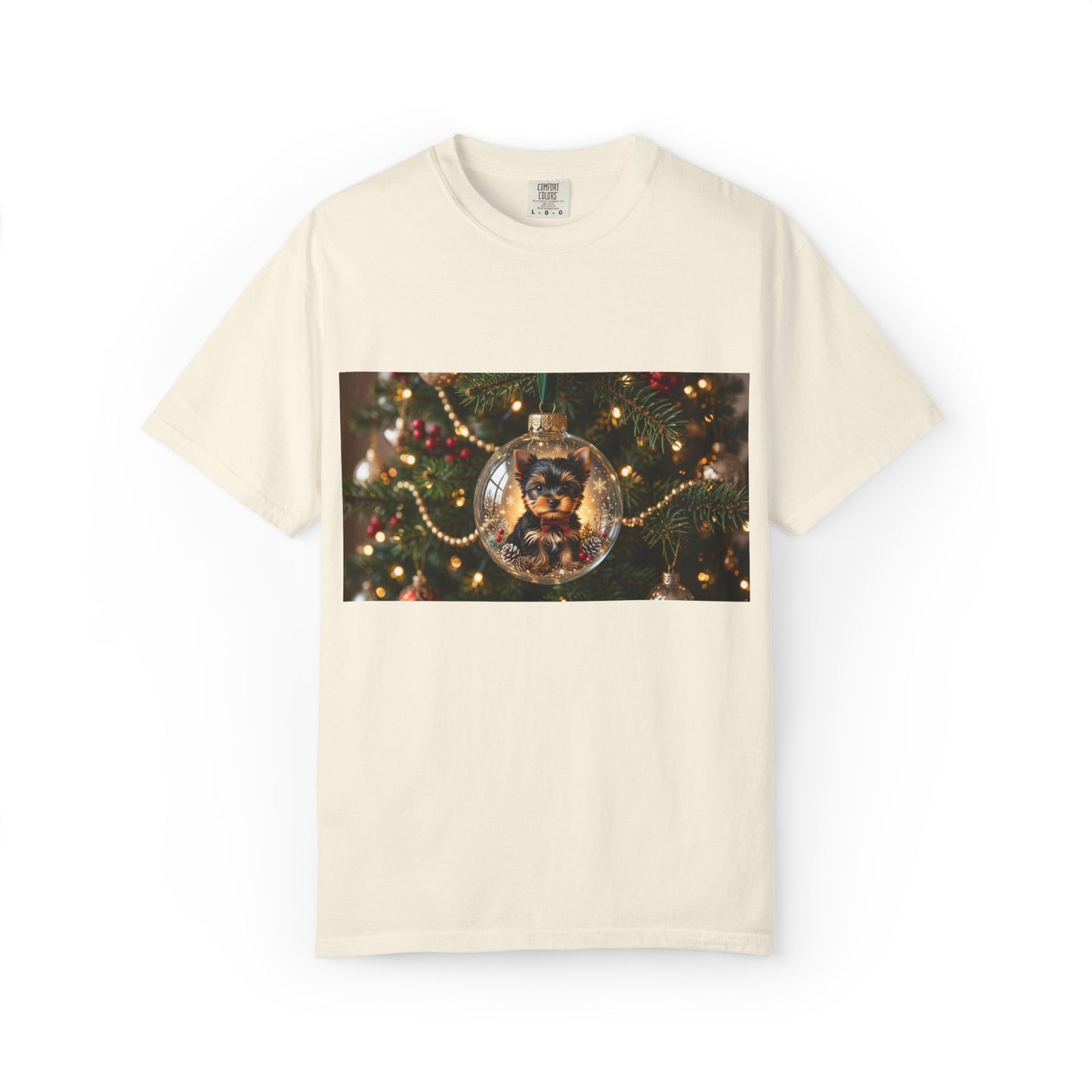 Christmas Tree Ornament Photo T-Shirt — Holiday Lights & Bauble Graphic Tee