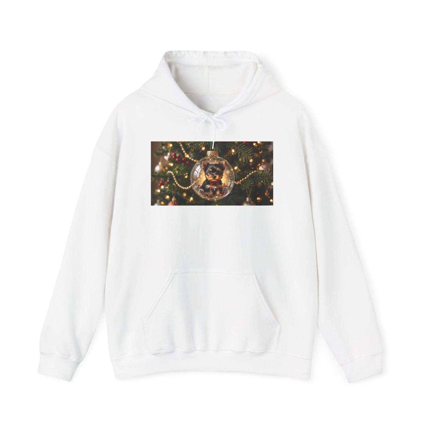 Christmas Ornament Hoodie — Holiday Sweatshirt, Cozy Christmas Gift for Her, Festive Glass Bauble Sweater