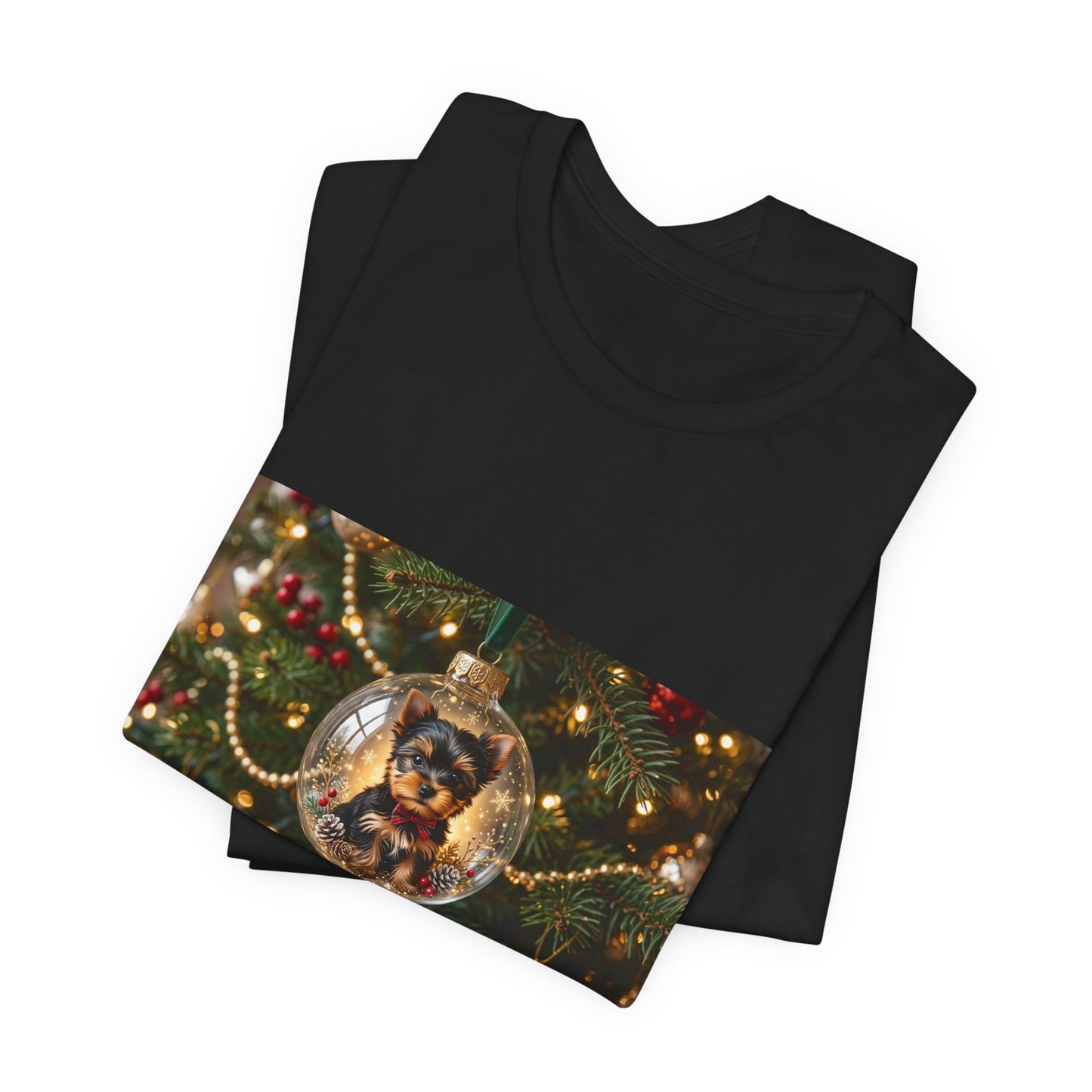 Christmas Ornament Cat T‑Shirt — Festive Holiday Cat in Glass Bauble Tee