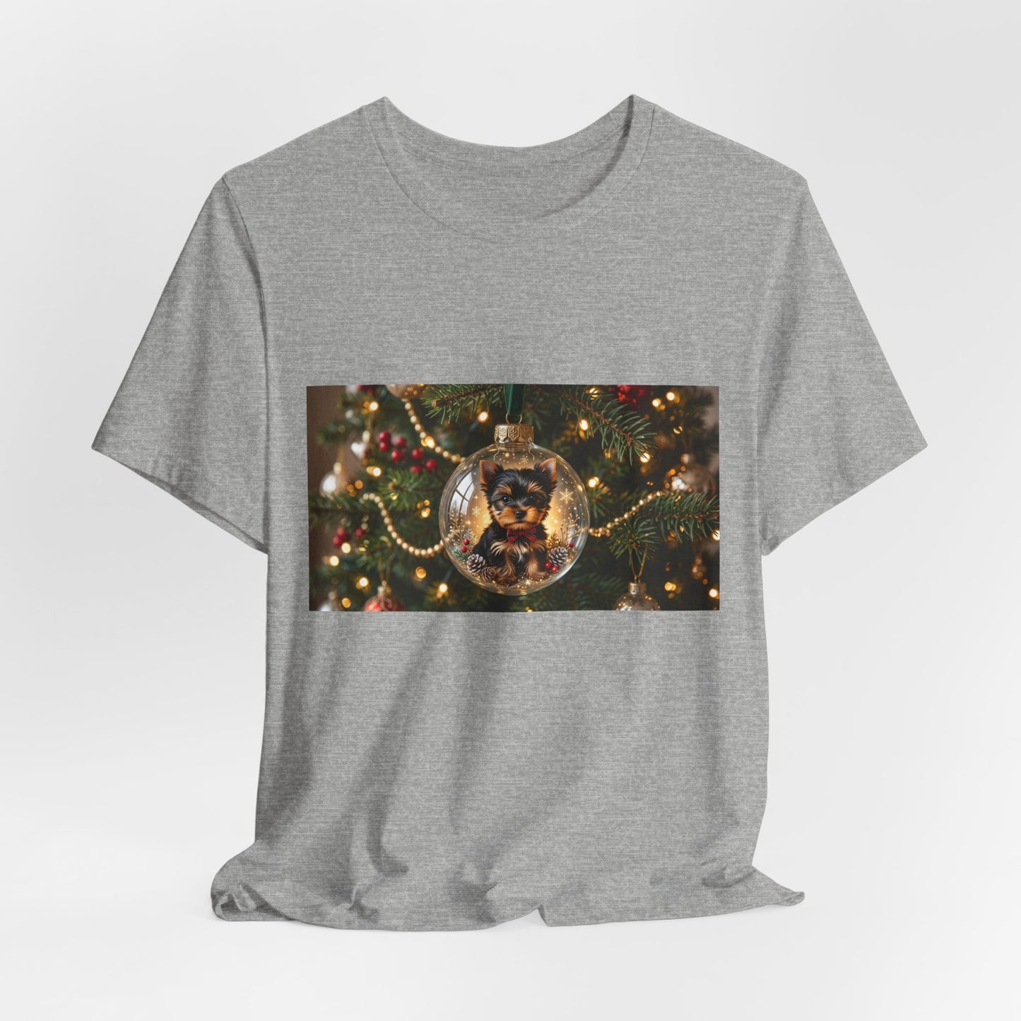 Christmas Ornament Cat T‑Shirt — Festive Holiday Cat in Glass Bauble Tee