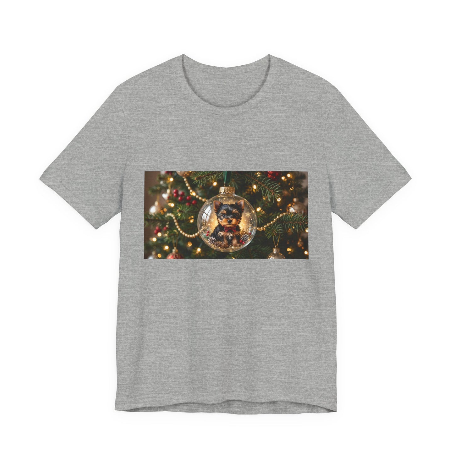 Christmas Ornament Cat T‑Shirt — Festive Holiday Cat in Glass Bauble Tee