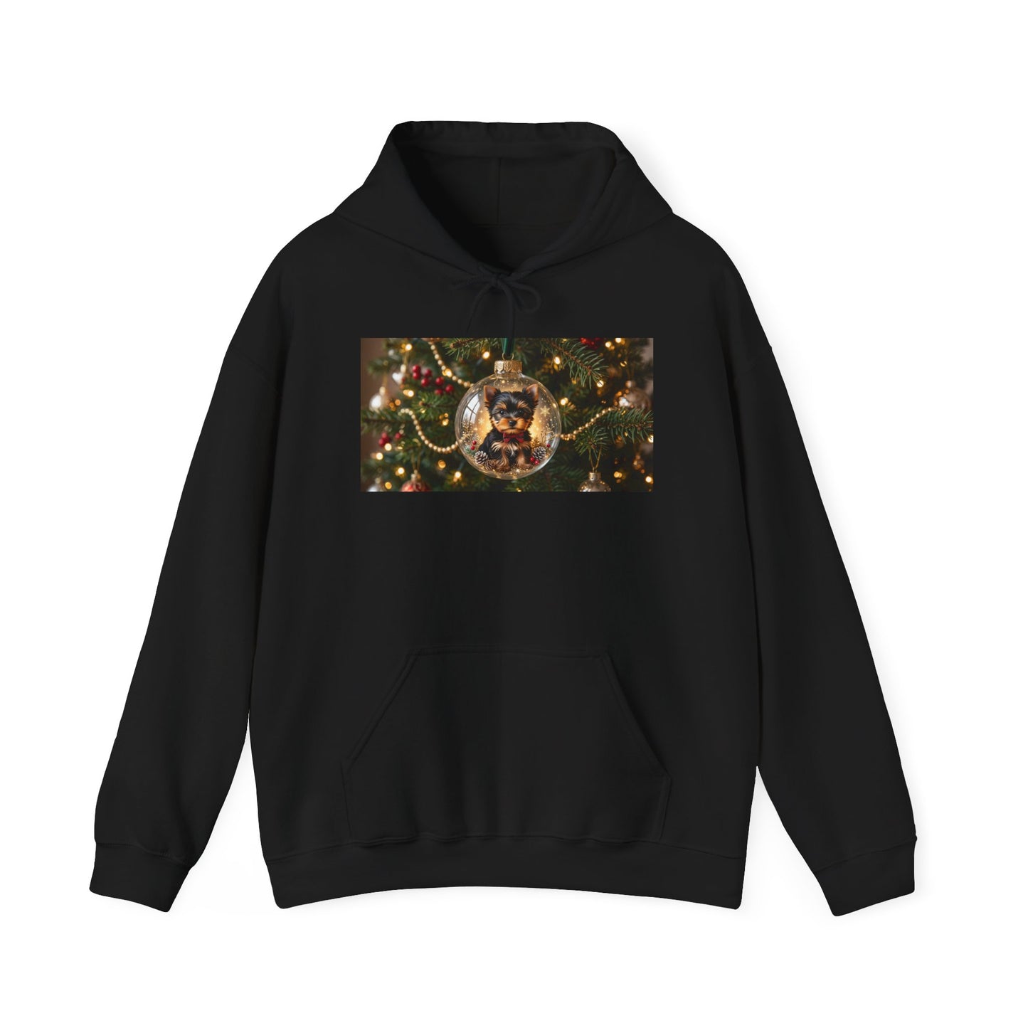 Christmas Ornament Hoodie — Holiday Sweatshirt, Cozy Christmas Gift for Her, Festive Glass Bauble Sweater