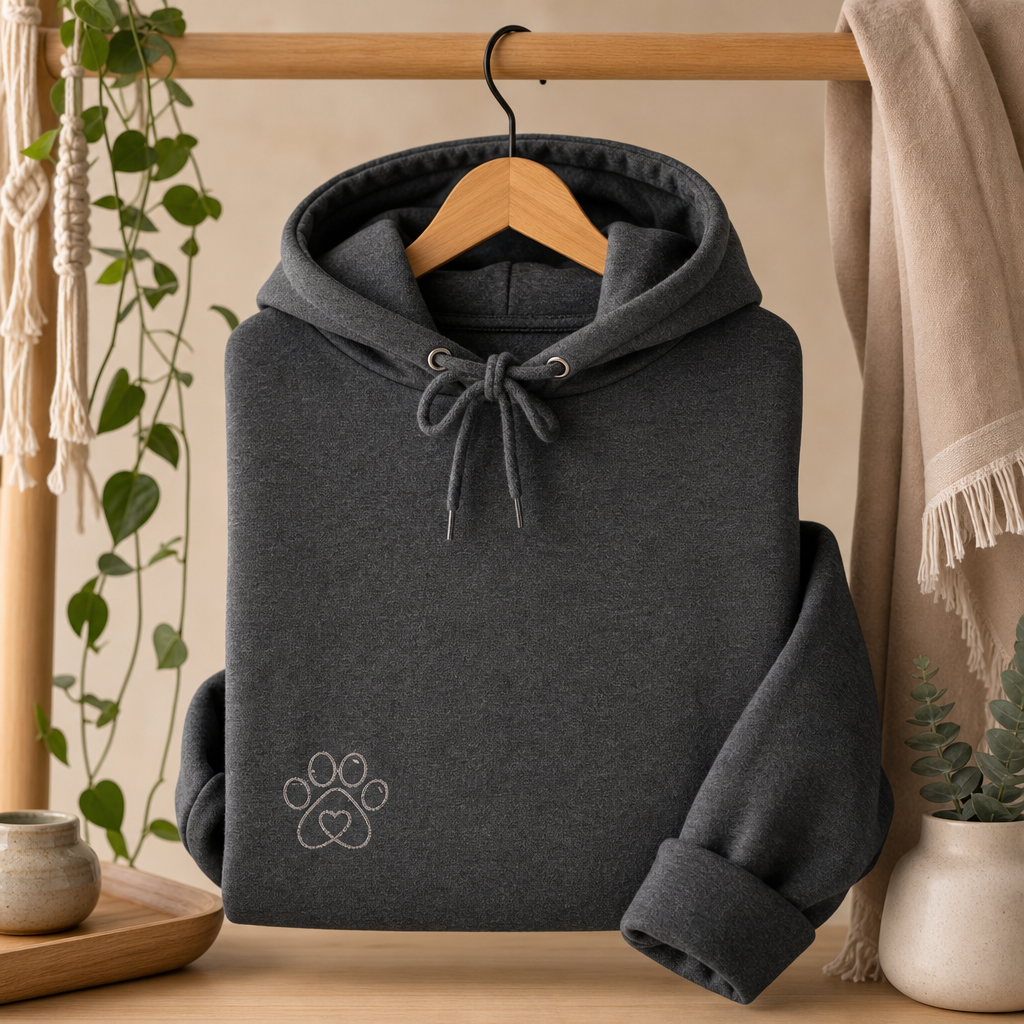 Personalized pet parent hoodie mockup